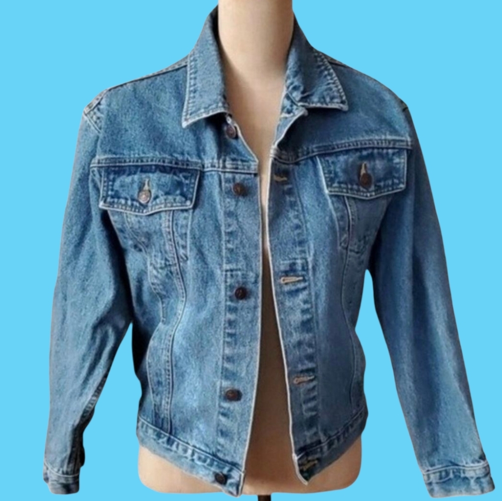 Vintage 90s Faded Glory jean jacket Boys L